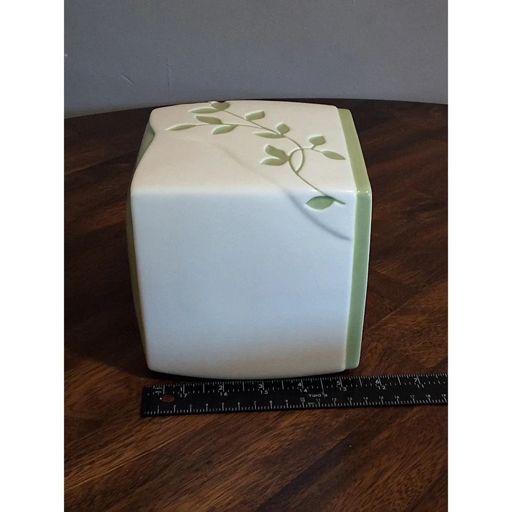Bed Bath & Beyond Spring Lake Ceramic Bathroom Set Sage Green Leaf 3 Piece
